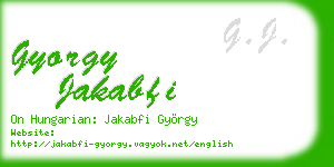 gyorgy jakabfi business card