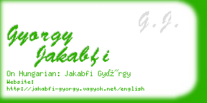 gyorgy jakabfi business card